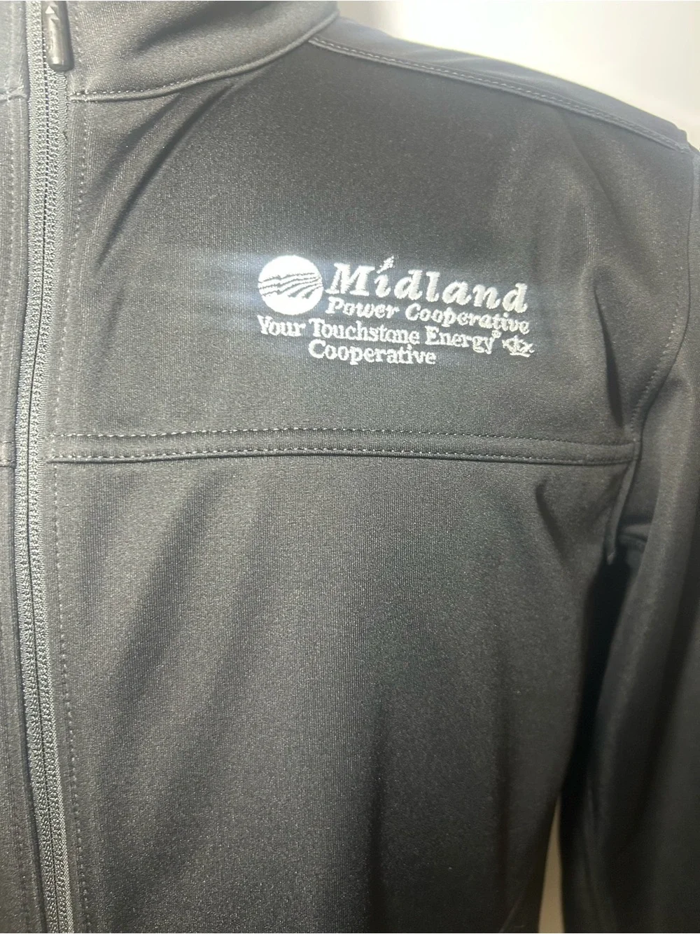 Black Full-Zip Softshell Jacket north face